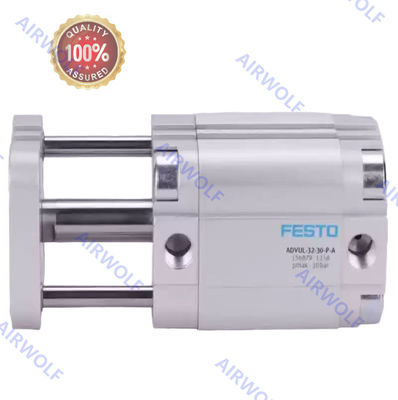 FESTO Guide Piston Rod Double Acting 1-10 Bar Compact Cylinder ADVUL 12-100 156925  ADVUL-100-30-P-A
