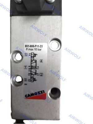 Camozzi 5/2 5/3 Way ISO5599/1 Solenoid Valve 24V DC 230V AC Size 1 2 3 951-000-P11-23 951-000-P15-23 952-000-P15-23 951-000-P11-23-G77 951-000-P11-23-G7J 951-000-P11-23-G7K 951-000-P11-23-G73