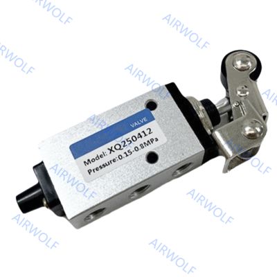 XQ Series Aluminum Pneumatic Mechanical Valve with 3/2 Way and 5/2 Way Positions for Dry Compressed Air Directional Control