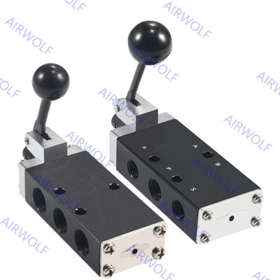 SH-402, SH-402A, SH-403, SH-403A Sunrise Nielsen SH Series 5/2 way Hand Lever Vlave 1/4"PT, 3/8"PT