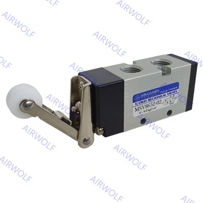 MSV8652-02R MSV8652-02TB MSV8652-02LB MSV8652-02PB SHAKO 5/2 way Mechanical Valve 1/4"