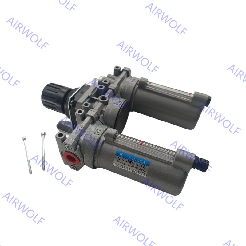 QFLJWC-L8 QFLJWC-L15 FANGDA Pneumatic C Series FRL Unit Air Preparation Units G1/4" G1/2"