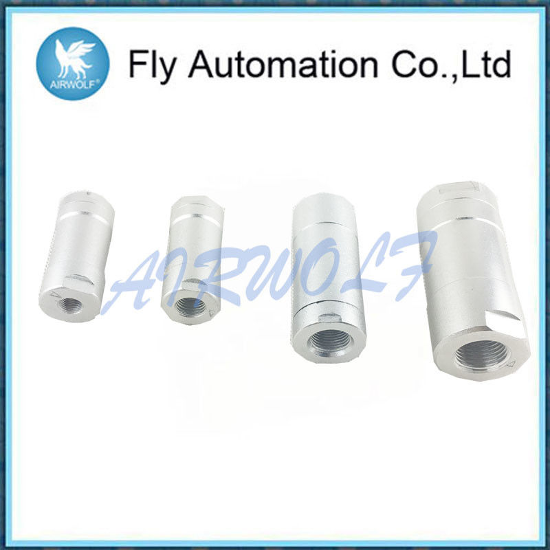 KA-25 KA-40 Pneumatic Manual Valve KA Series Aluminum Alloy 0.05-1.2 Mpa Silver