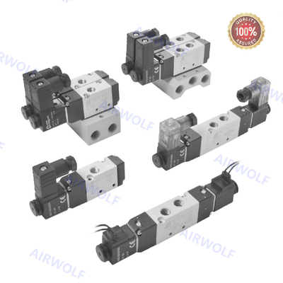 صمام بكرة مكبس Mindman من الألومنيوم، 5/2 و 3/2، DC24V AC220V، MVSC-180-4E1، MVSC-180-4E2، MVSC-180-4E2-DC24-L