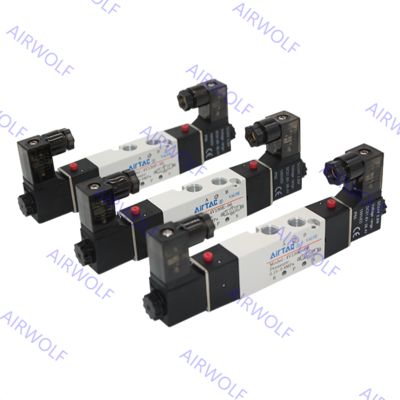 الطريقة الكهربائية Airtac الملف اللولبي صمامات 4V110-M5 5/2، 5/3، 4V110-06، 4V130C/E/P/06، 4V120-06
